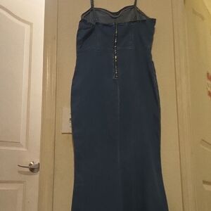 Denim Spaghetti Strap Dress